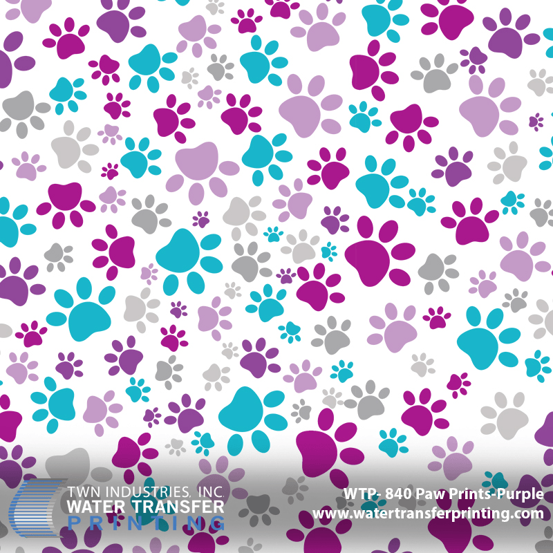 WTP-840 PAW PRINTS PURPLE