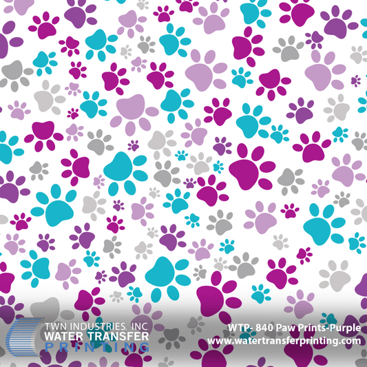 WTP-840 PAW PRINTS PURPLE