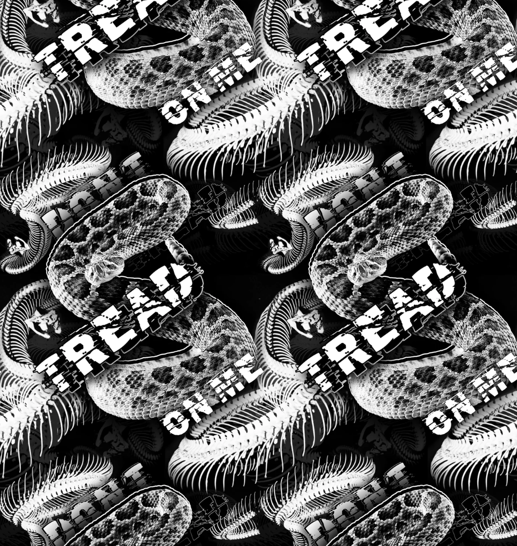 DONT TREAD ON ME EXTREME BLACK CLEAR