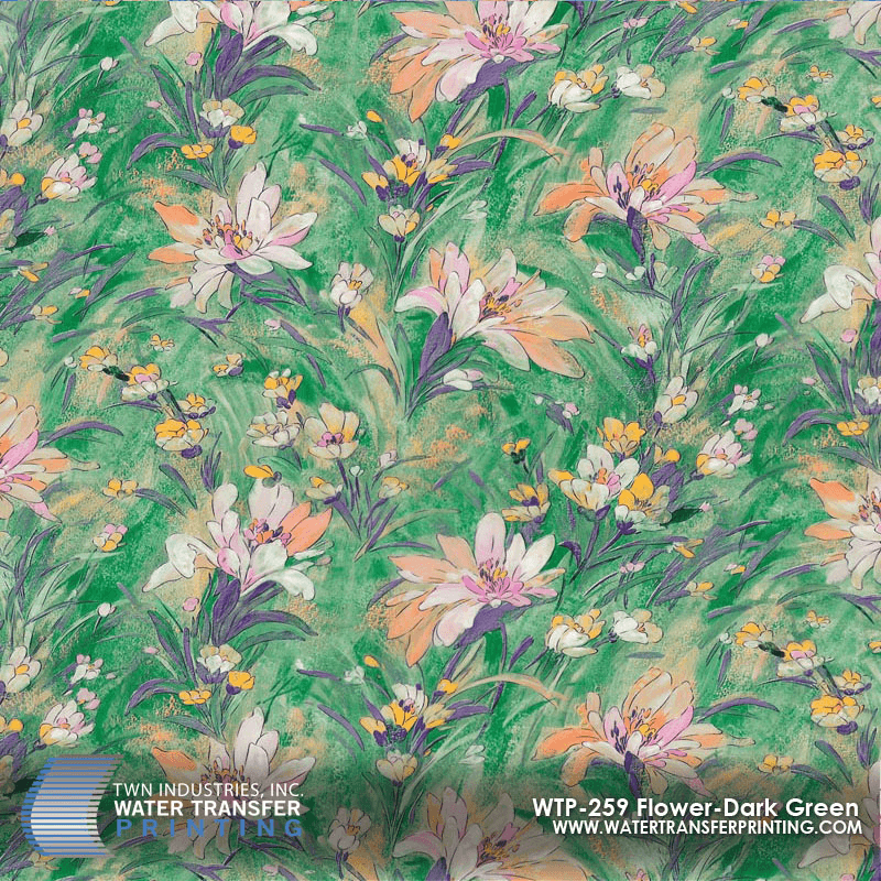 WTP-259 FLOWER DARK GREEN