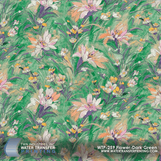 WTP-259 FLOWER DARK GREEN