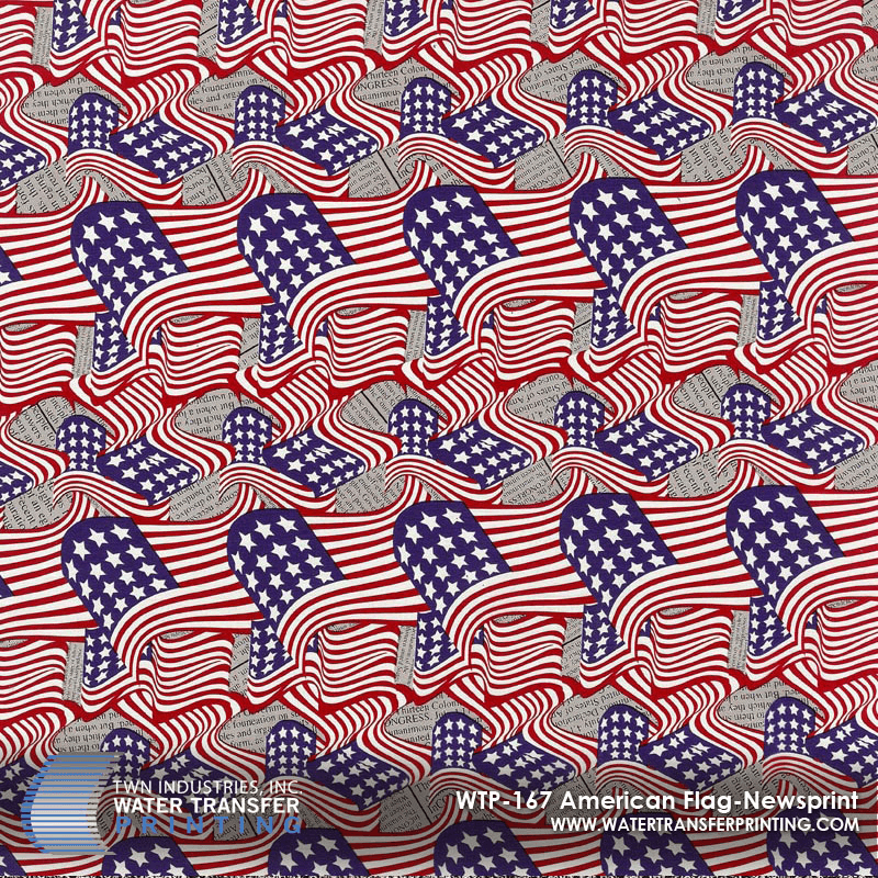 WTP-167 AMERICAN FLAG NEWSPRINT