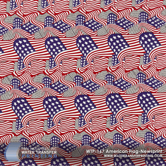 WTP-167 AMERICAN FLAG NEWSPRINT