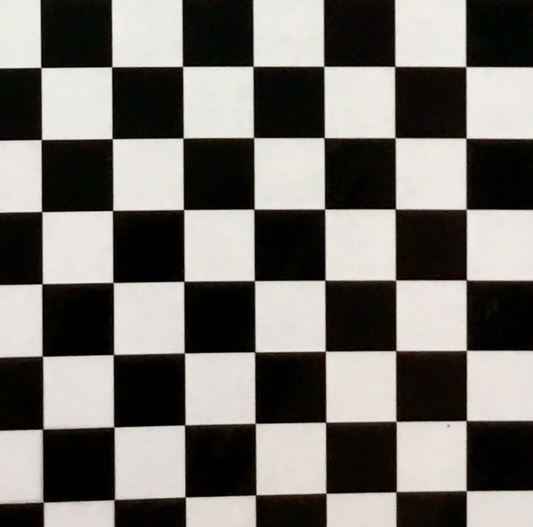 BLACK CLEAR CHECKER BOARD