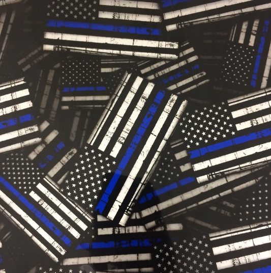 LARGE THIN BLUE LINE POLICE FLAGS