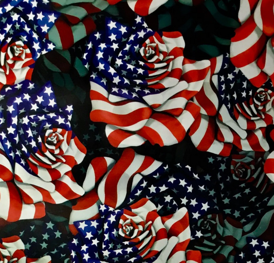 METALLIC ROSE FLAGS
