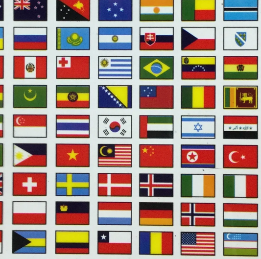 MINI FLAGS OF THE WORLD