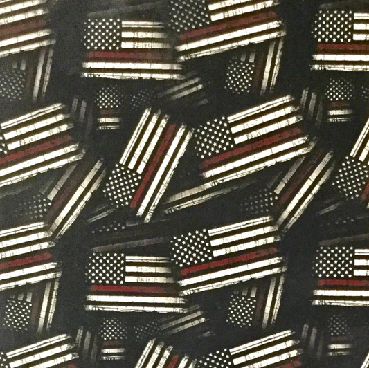 THIN RED LINE FIREFIGHTER AMERICAN FLAGS