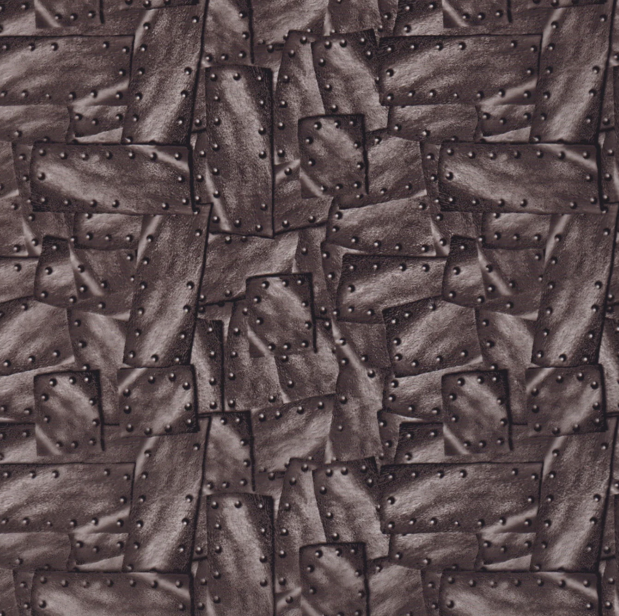 GRAY RIVETED METAL