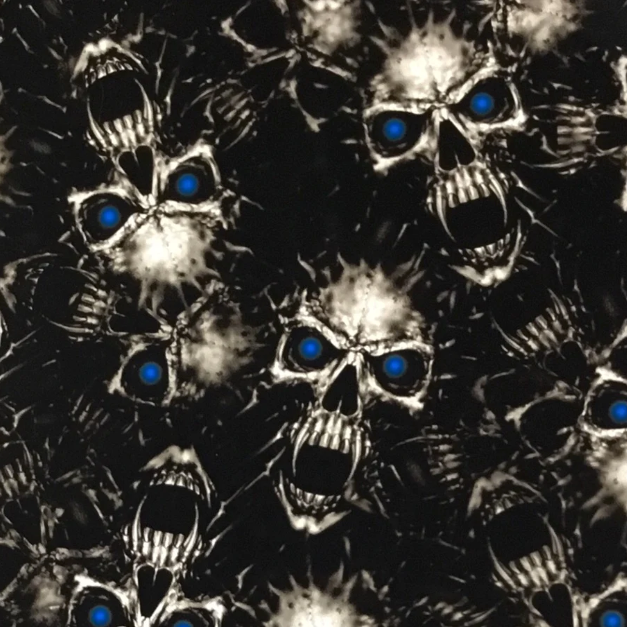 BLUE EYED BLOOD SUCKING SKULLS