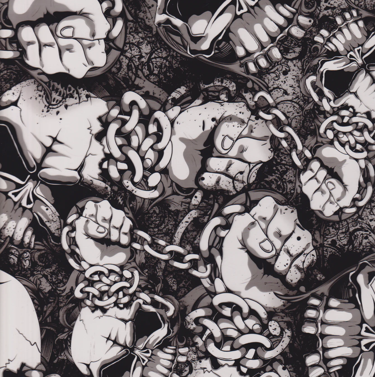 FISTED CHAIN SKULLS