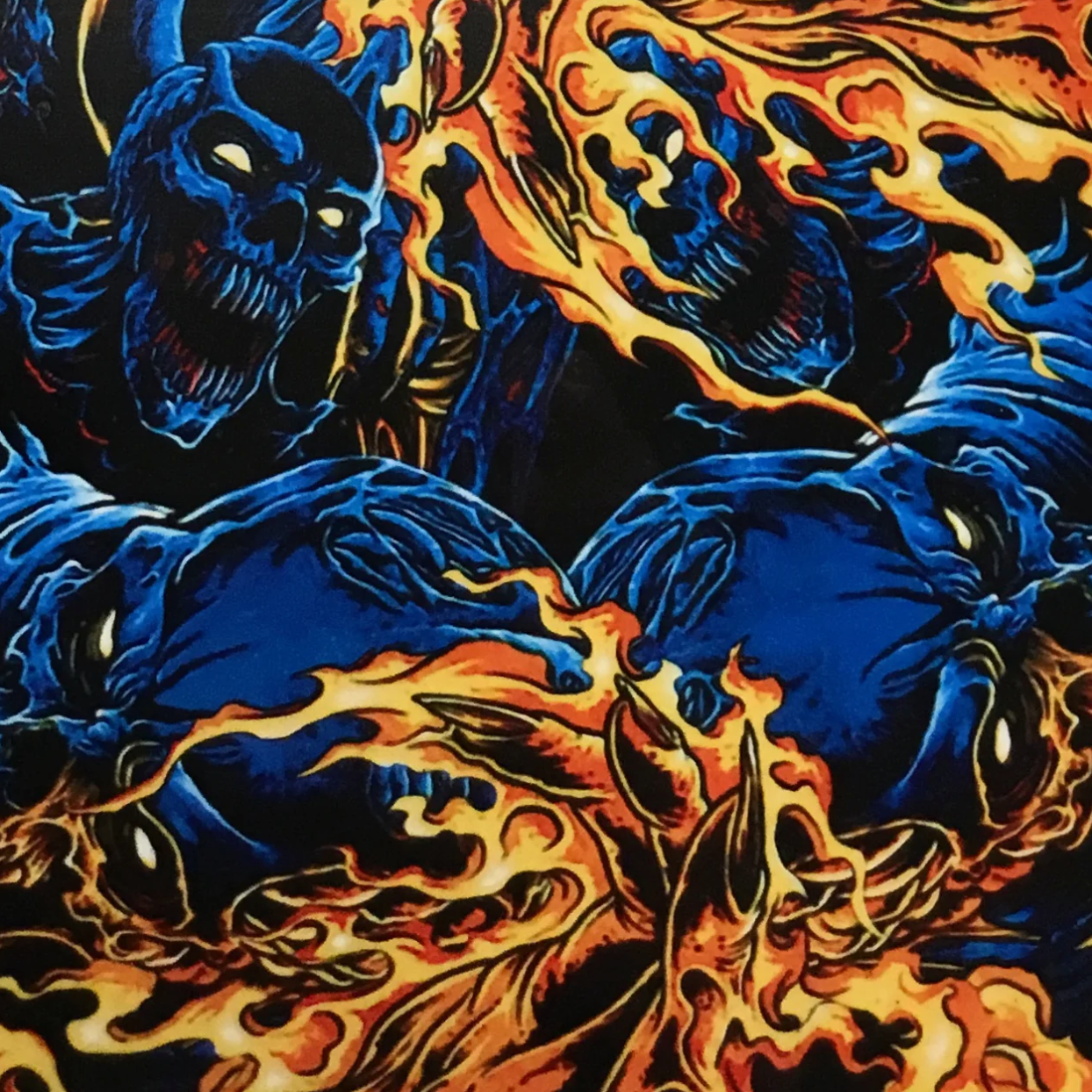 FLAMING BLUE DEMONS