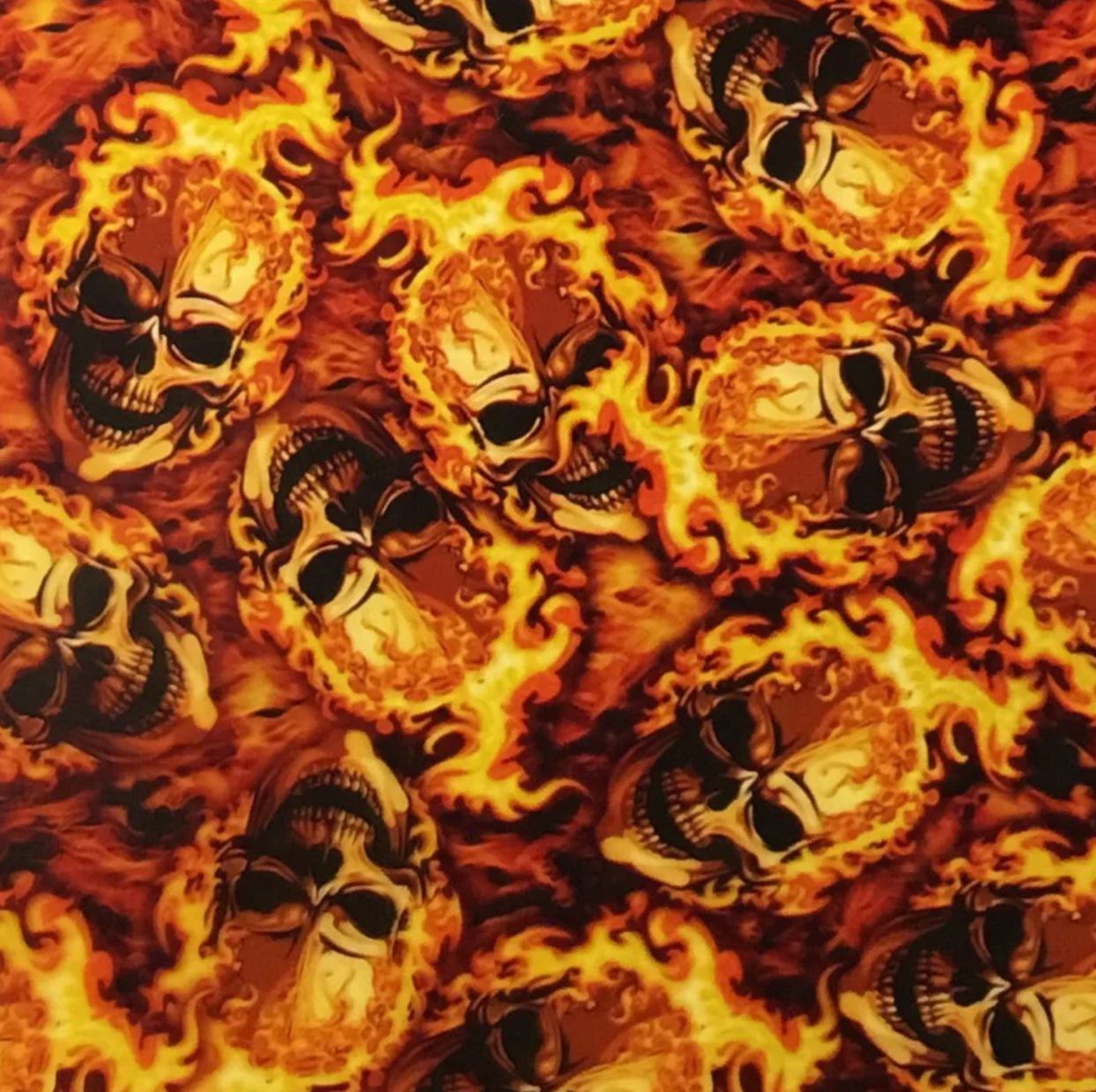 SKULLS ON FIRE