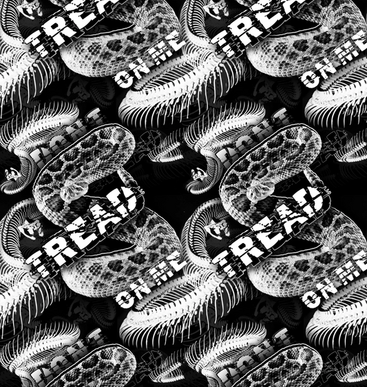 DONT TREAD ON ME EXTREME BLACK CLEAR