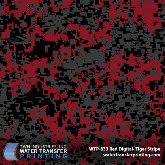 WTP-833 RED DIGITAL TIGER STRIPE