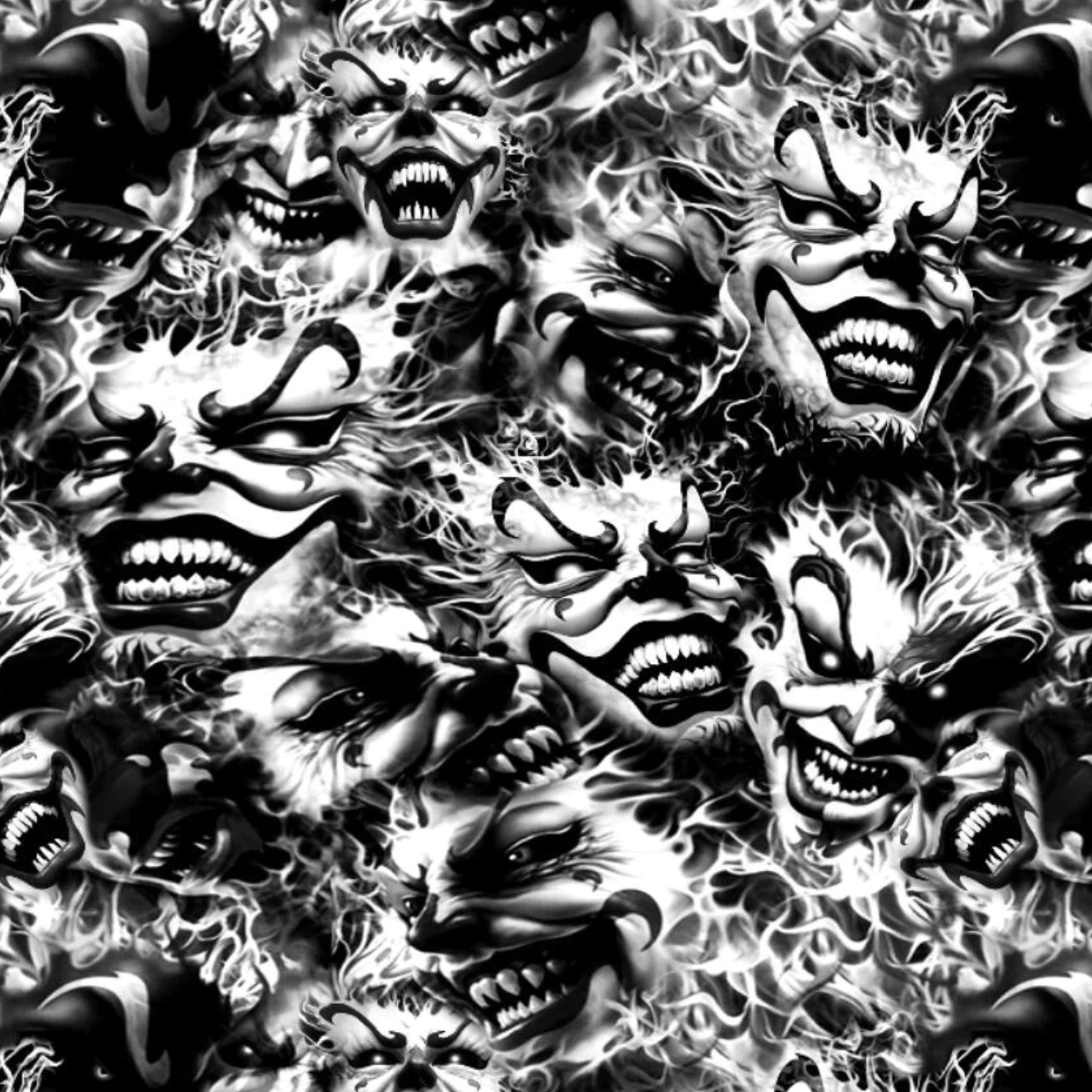 BLACK CLEAR FUN WITH FIRE CLOWNS