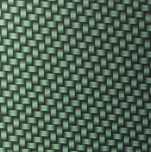 CANDIED DARK GREEN CARBON WEAVE
