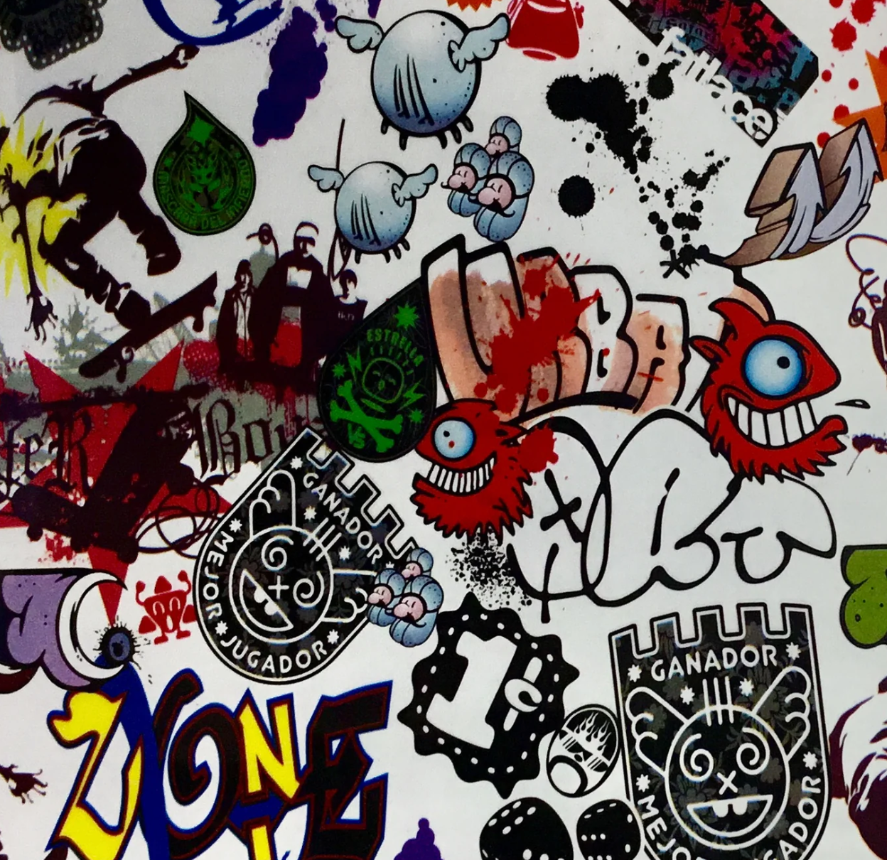 GRAFFITI STICKER BOMB