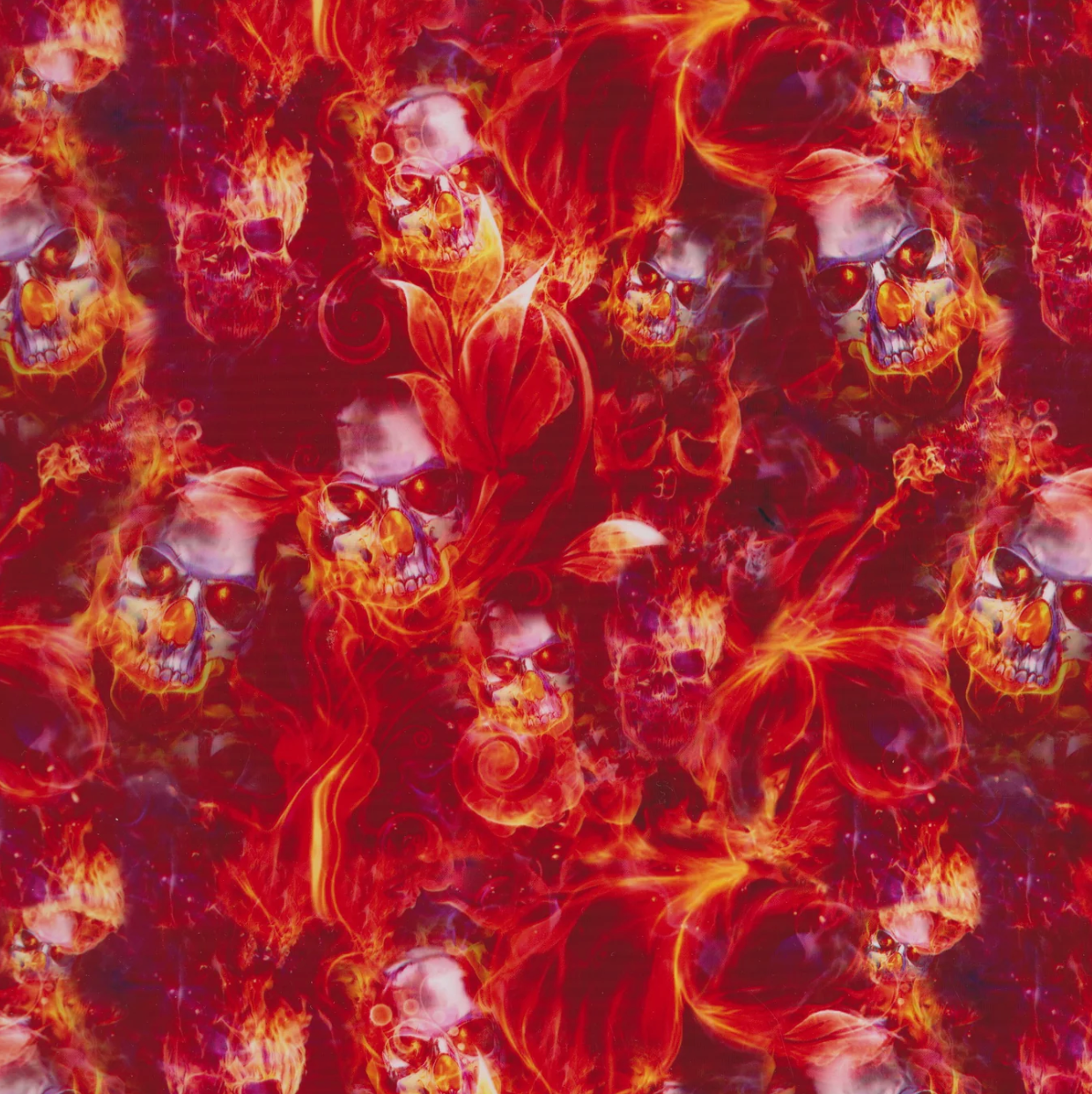 FLAMING METAL SKULLS