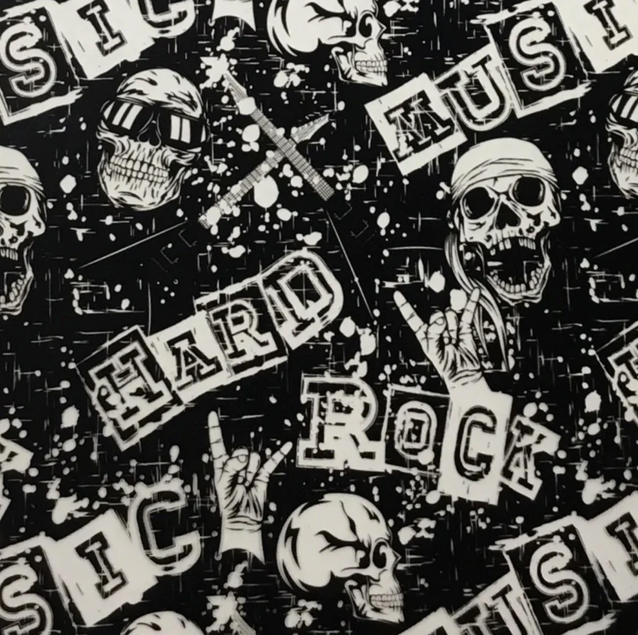 ROCK AND ROLL SKULLS